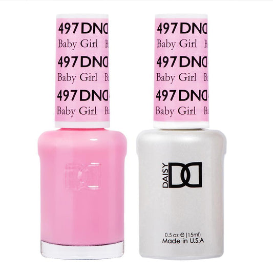 DND 497 Baby Girl - DND Gel Polish & Matching Nail Lacquer Duo Set - 0.5oz