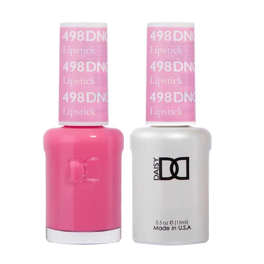 DND 498 Lipstick - DND Gel Polish & Matching Nail Lacquer Duo Set - 0.5oz