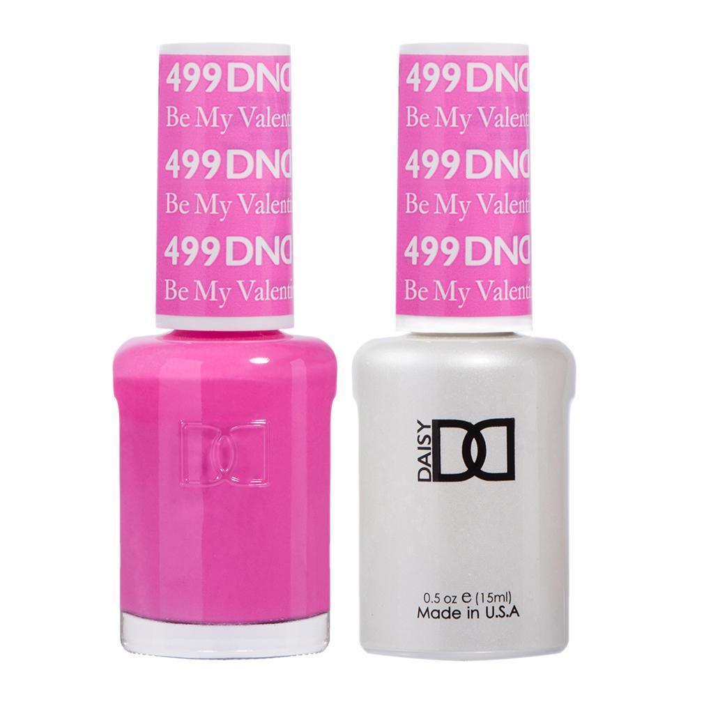 DND 499 Be My Valentine - DND Gel Polish & Matching Nail Lacquer Duo Set - 0.5oz