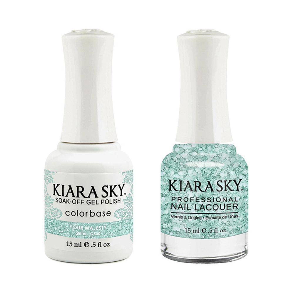 Kiara Sky 500 Your Majesty - Gel Polish & Lacquer Combo