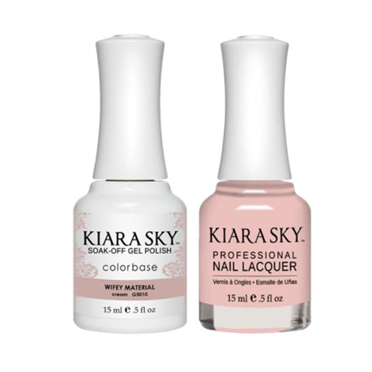 Kiara Sky 5010 WIFEY MATERIAL - Gel Polish & Lacquer Combo