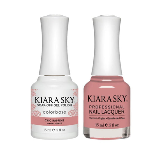 Kiara Sky 5012 CHIC HAPPENS - Gel Polish & Lacquer Combo