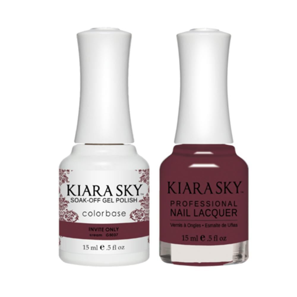 Kiara Sky 5037 INVITE ONLY - Gel Polish & Lacquer Combo