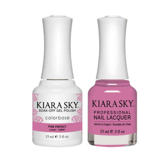 Kiara Sky 5057 PINK PERFECT - Gel Polish & Lacquer Combo