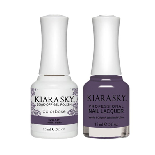 Kiara Sky 5060 LOW KEY - Gel Polish & Lacquer Combo