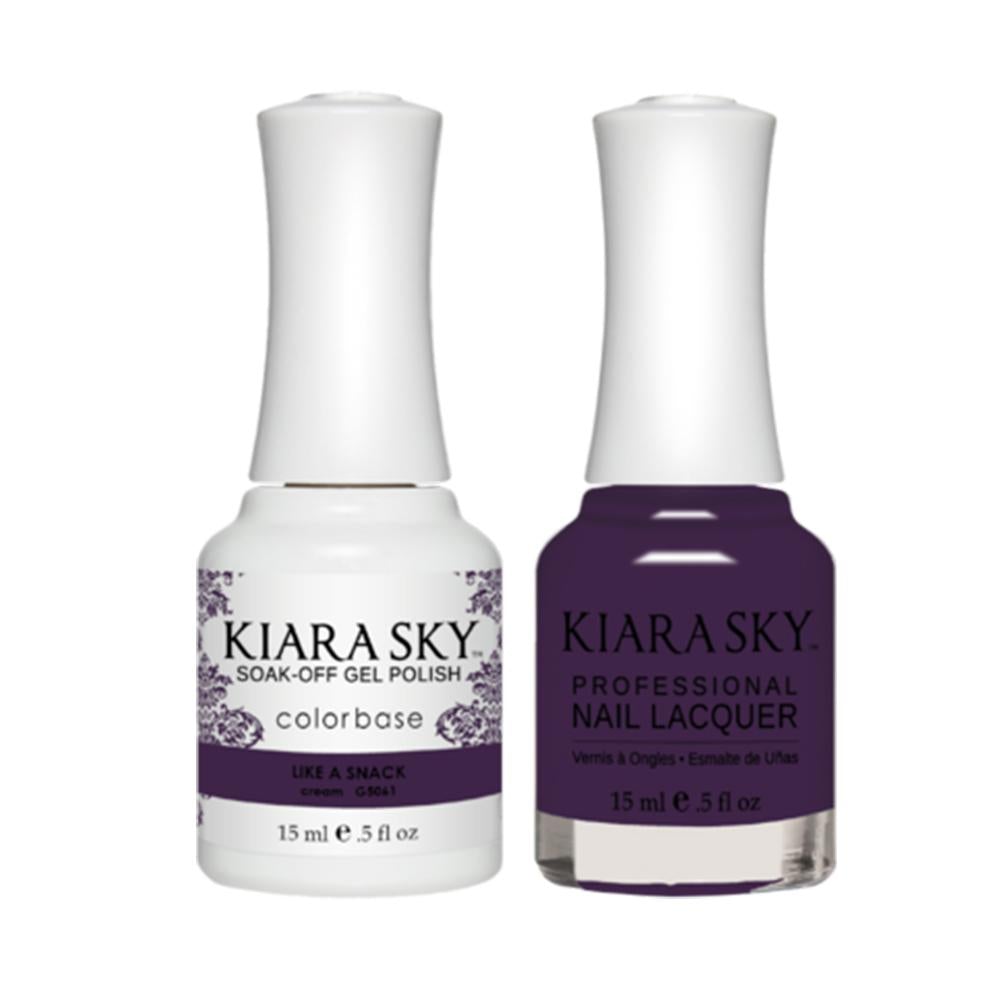Kiara Sky 5061 LIKE A SNACK - Gel Polish & Lacquer Combo