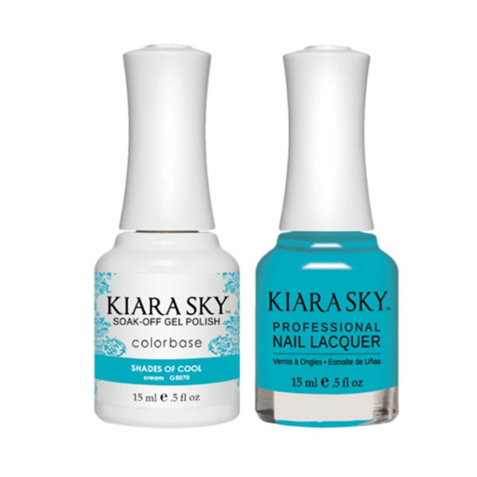 Kiara Sky 5070 SHADES OF COOL - Gel Polish & Lacquer Combo