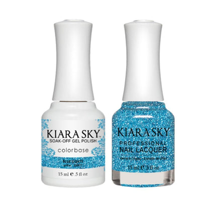 Kiara Sky 5071 BLUE LIGHTS - Gel Polish & Lacquer Combo