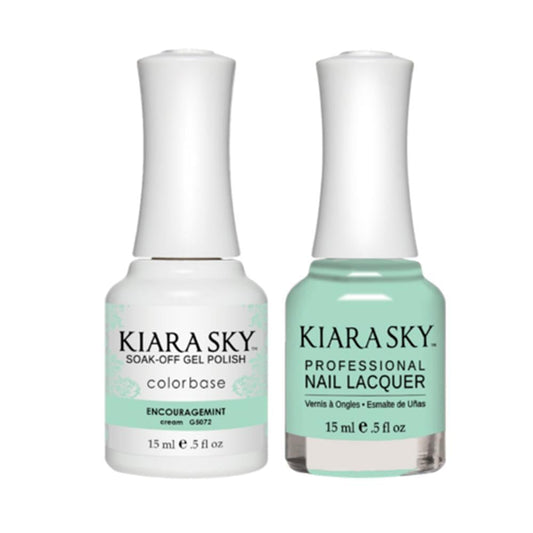 Kiara Sky 5072 ENCOURAGEMINT - Gel Polish & Lacquer Combo