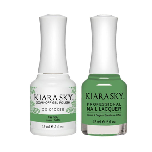 Kiara Sky 5077 THE TEA - Gel Polish & Lacquer Combo