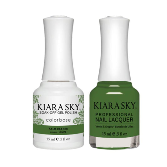 Kiara Sky 5078 PALM READER - Gel Polish & Lacquer Combo