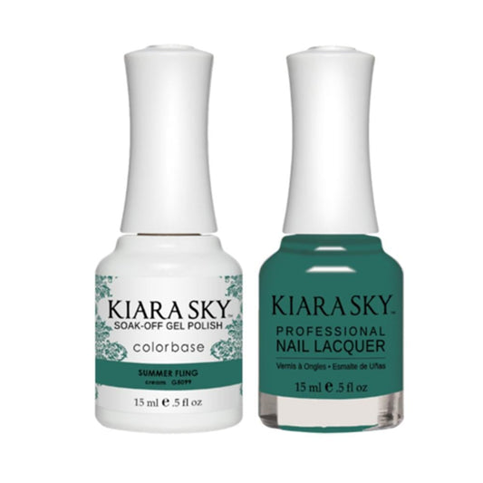 Kiara Sky 5099 SUMMER FLING - Gel Polish & Lacquer Combo