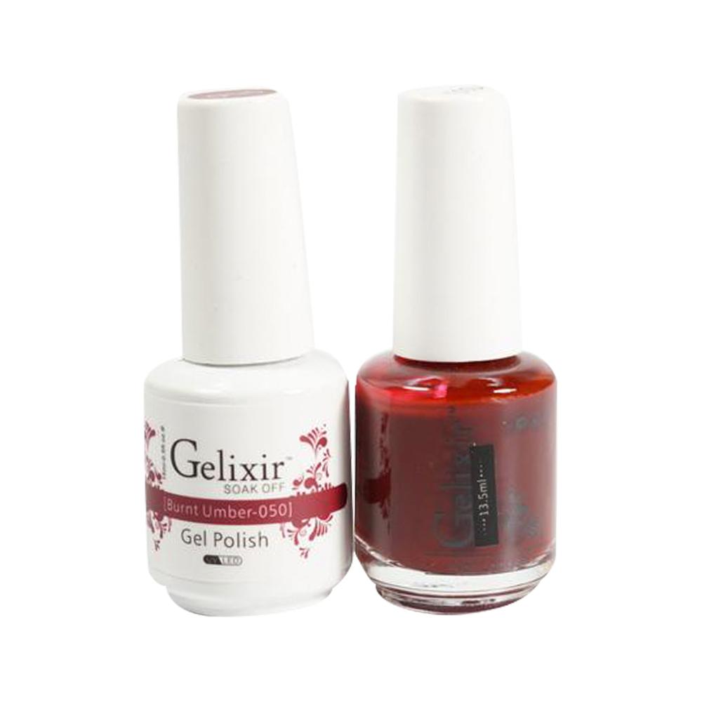 Gelixir 050 Burnt Umber - Gel Nail Polish 0.5 oz