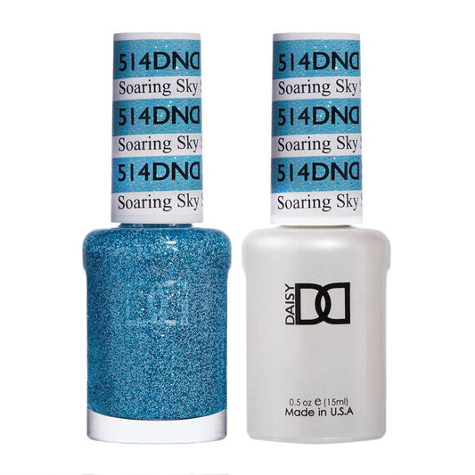 DND 514 Soaring Sky - DND Gel Polish & Matching Nail Lacquer Duo Set - 0.5oz