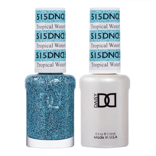 DND 515 Tropical Waterfall - DND Gel Polish & Matching Nail Lacquer Duo Set - 0.5oz