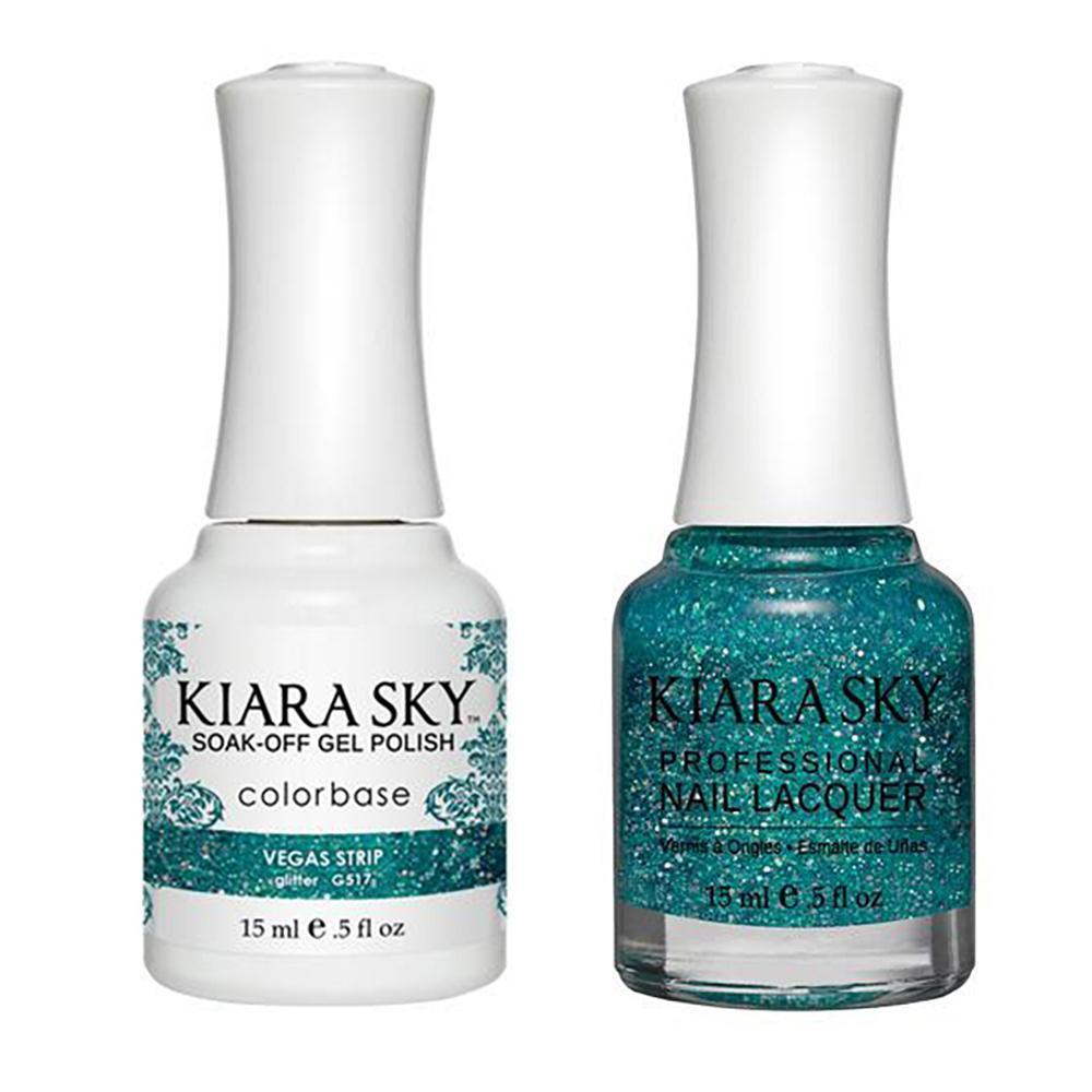 Kiara Sky 517 Vegas Strip - Gel Polish & Lacquer Combo