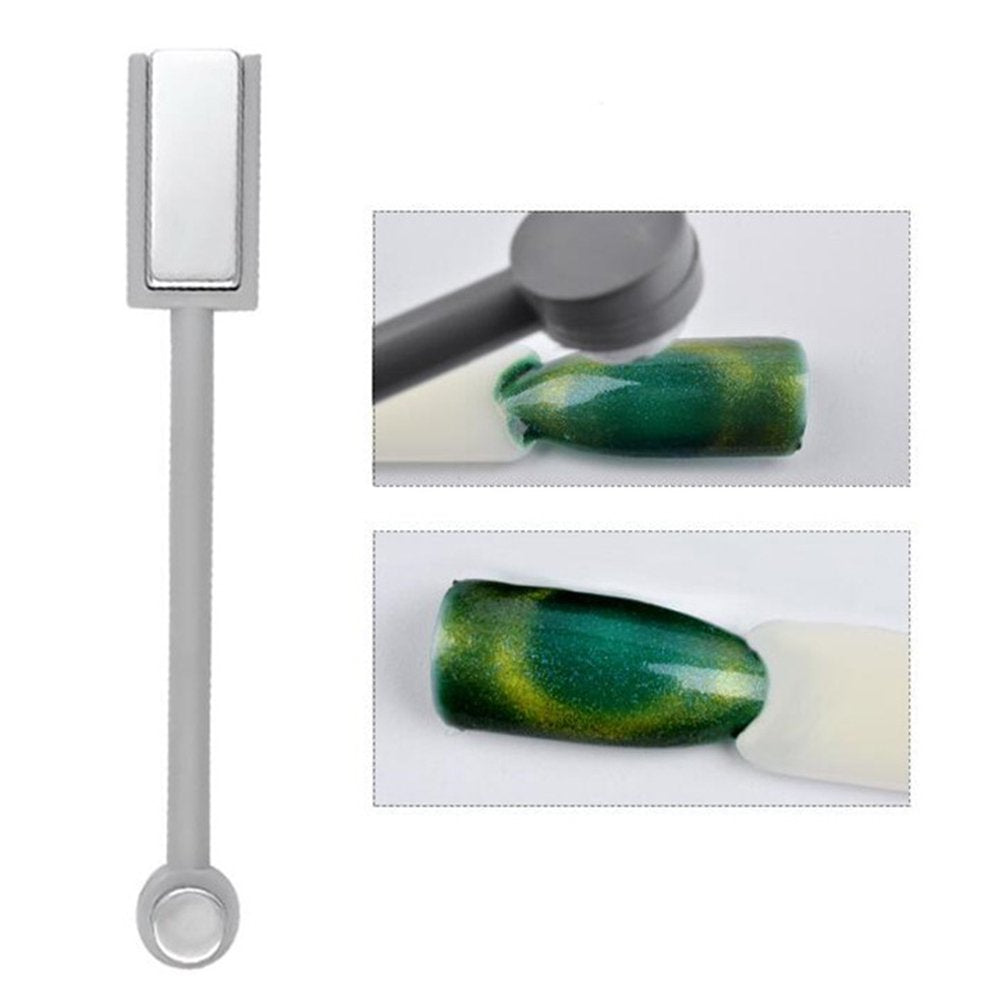 Frcolor Double-head Magic Magnet Stick For 3D Magnetic Cat Eye Gel Nail Polish Nail Art Manicure Tool