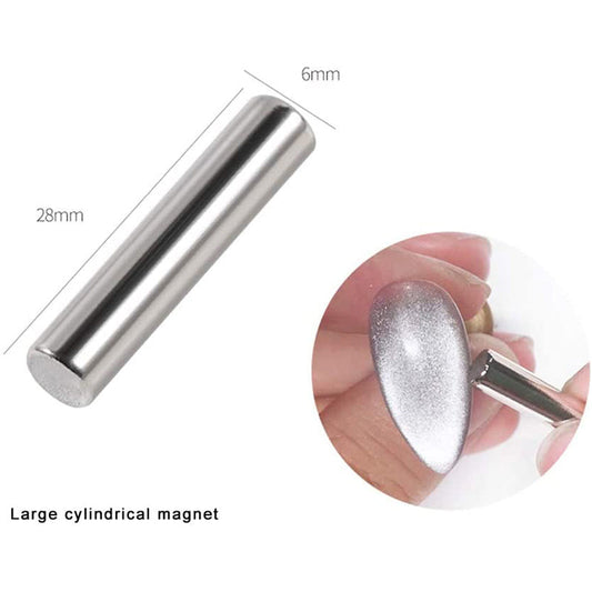 Smosyo Nail Cat Eye Magnet Spar Nail Polish Special Fancy Cylindrical Magnet Powerful Magnetite Nail Tool