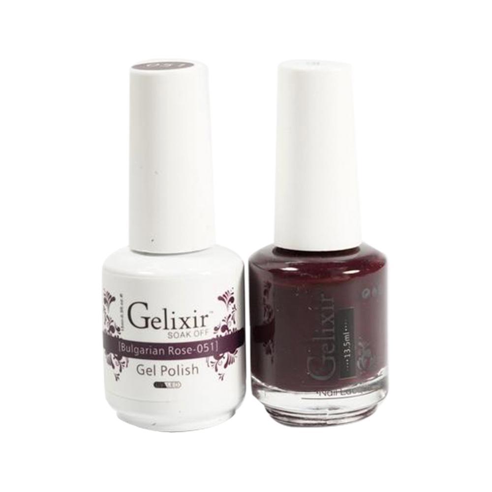 Gelixir 051 Bulgarian Rose - Gel Nail Polish 0.5 oz