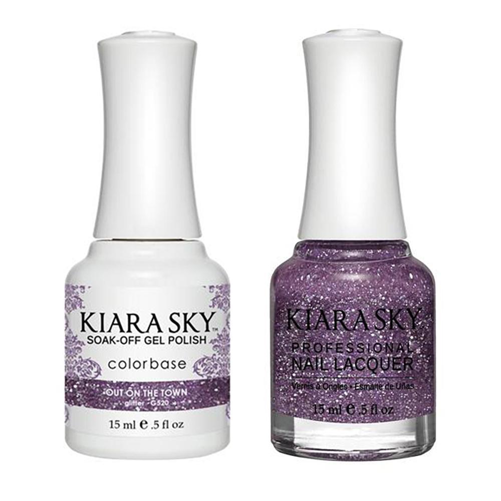 Kiara Sky 520 Out On The Town - Gel Polish & Lacquer Combo