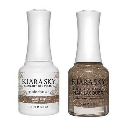 Kiara Sky 521 Sunset Blvd - Gel Polish & Lacquer Combo