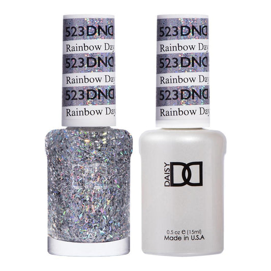 DND 523 Rainbow Day - DND Gel Polish & Matching Nail Lacquer Duo Set - 0.5oz