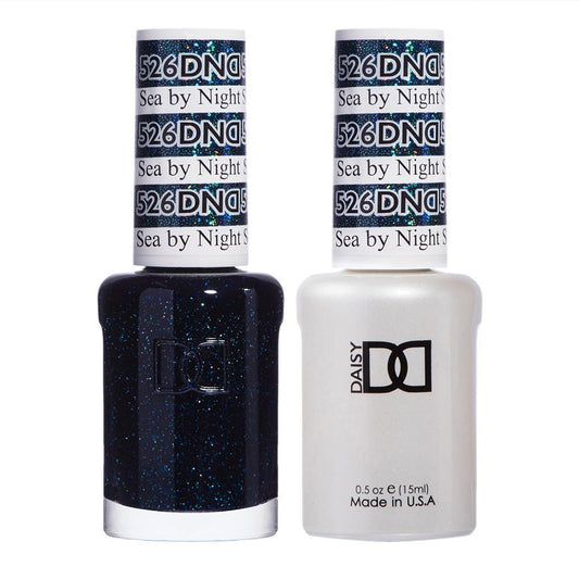 DND 526 Sea by Night - DND Gel Polish & Matching Nail Lacquer Duo Set - 0.5oz
