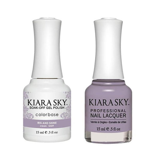 Kiara Sky 529 Iris And Shine - Gel Polish & Lacquer Combo