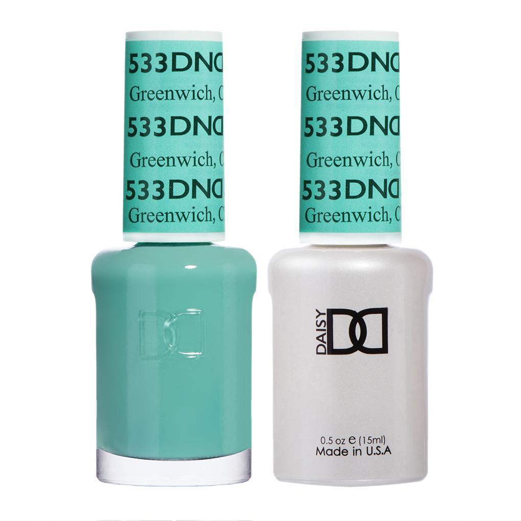 DND 533 Greenwich, CN - DND Gel Polish & Matching Nail Lacquer Duo Set - 0.5oz