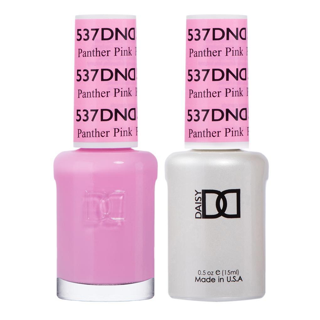 DND 537 Panther Pink - DND Gel Polish & Matching Nail Lacquer Duo Set - 0.5oz