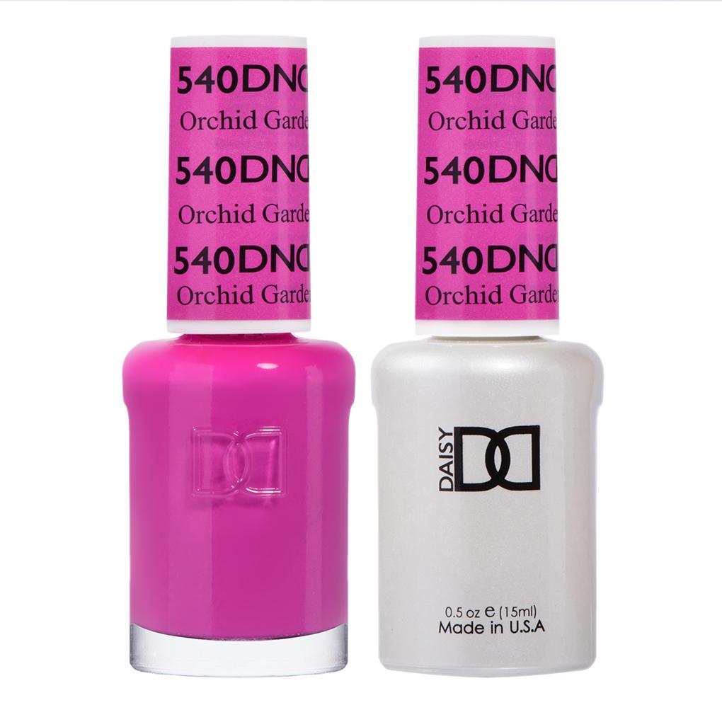 DND 540 Orchid Garden - DND Gel Polish & Matching Nail Lacquer Duo Set - 0.5oz