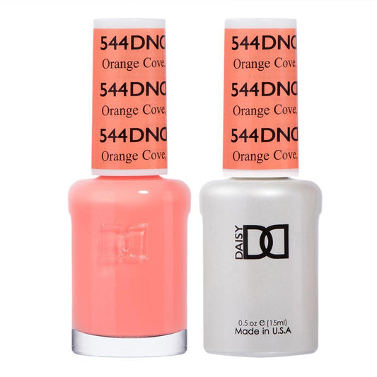 DND 544 Orange Cove, CA - DND Gel Polish & Matching Nail Lacquer Duo Set - 0.5oz