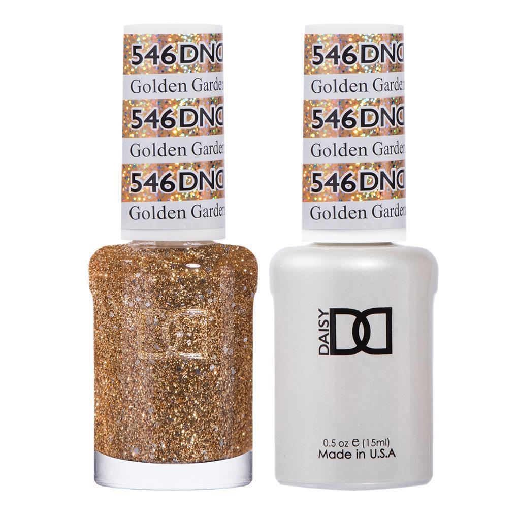 DND 546 Golden Gardens, WA - DND Gel Polish & Matching Nail Lacquer Duo Set - 0.5oz