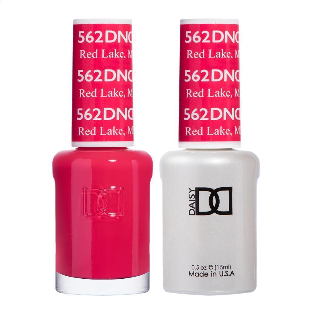 DND 562 Red Lake, MN - DND Gel Polish & Matching Nail Lacquer Duo Set - 0.5oz