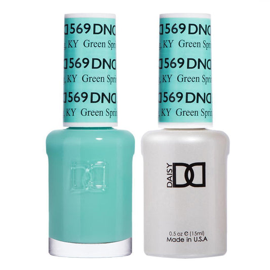 DND 569 Green Spring, KY - DND Gel Polish & Matching Nail Lacquer Duo Set - 0.5oz