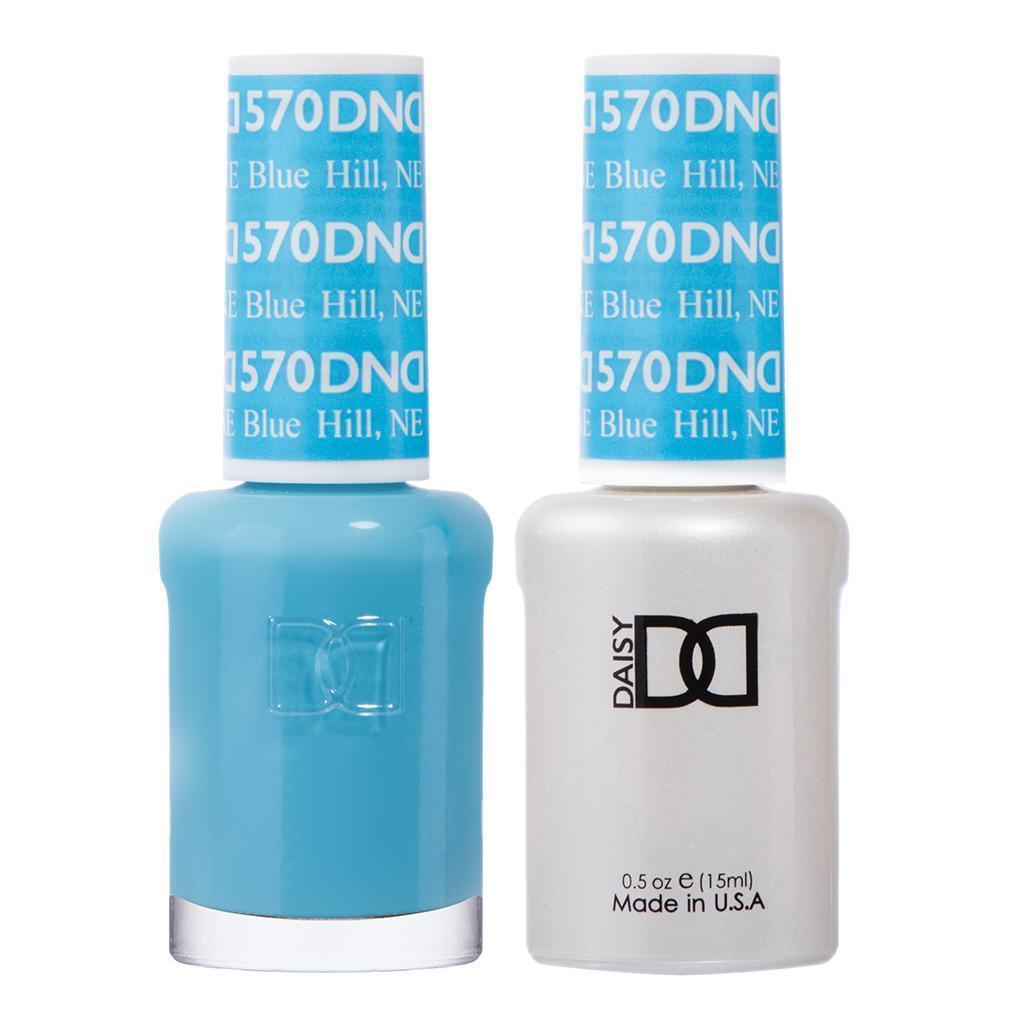 DND 570 Blue Hill, NE - DND Gel Polish & Matching Nail Lacquer Duo Set - 0.5oz