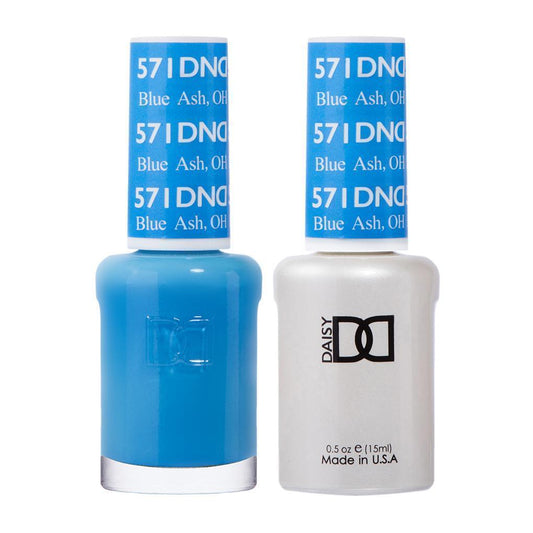 DND 571 Blue Ash, OH - DND Gel Polish & Matching Nail Lacquer Duo Set - 0.5oz