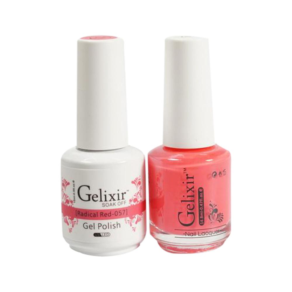 Gelixir 057 Radical Red - Gel Nail Polish 0.5 oz