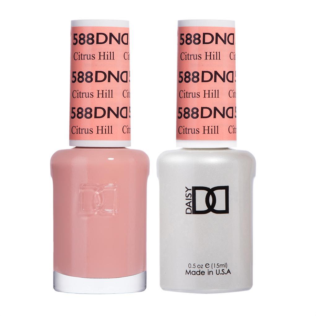 DND 588 Citrus Hill - DND Gel Polish & Matching Nail Lacquer Duo Set - 0.5oz