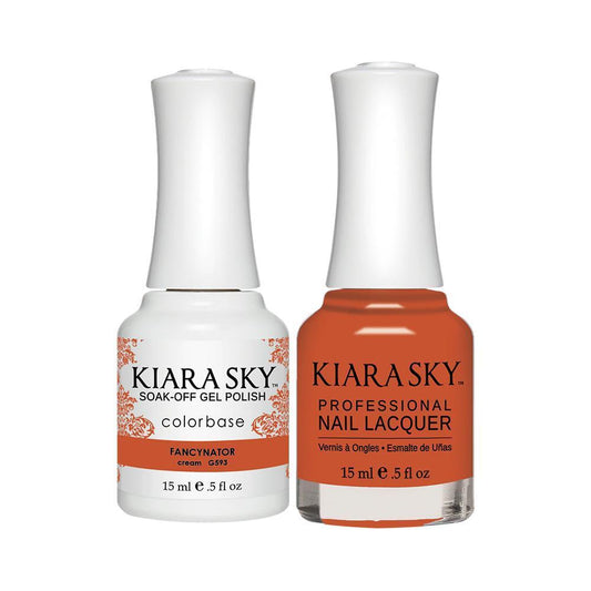 Kiara Sky 593 Fancynator - Gel Polish & Lacquer Combo