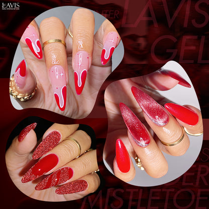 Lavis Gel Kiss Under Mistletoe Set G7 (9 colors) : 205, 206, 207, 208, 209, 210, 211, 212, 213