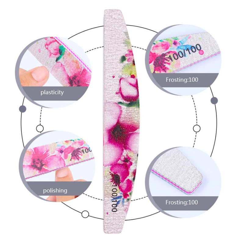 Mixed of 6 Flower Decoration Nail File