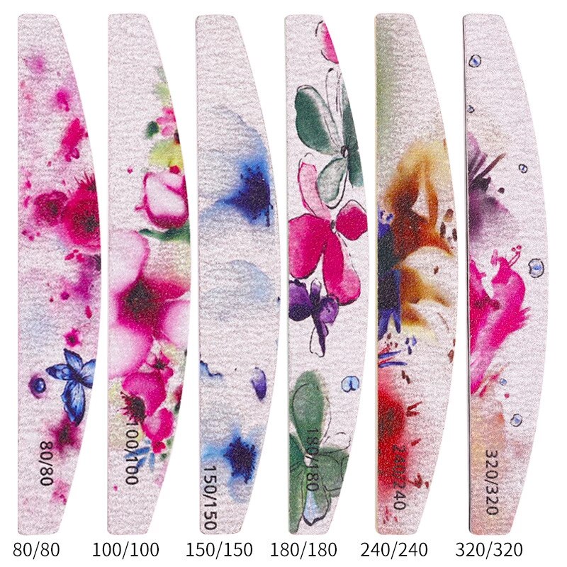 Mixed of 6 Flower Decoration Nail File