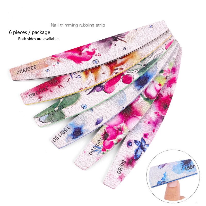 Mixed of 6 Flower Decoration Nail File
