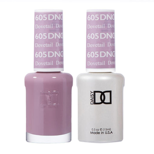 DND 605 Dovetail - DND Gel Polish & Matching Nail Lacquer Duo Set - 0.5oz