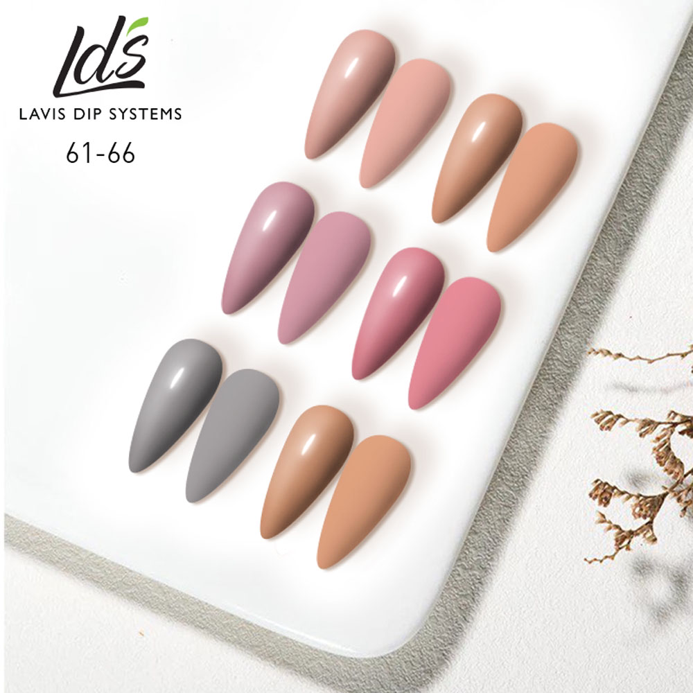 LDS Healthy Nail Lacquer  Set (6 colors) : 61 to 66
