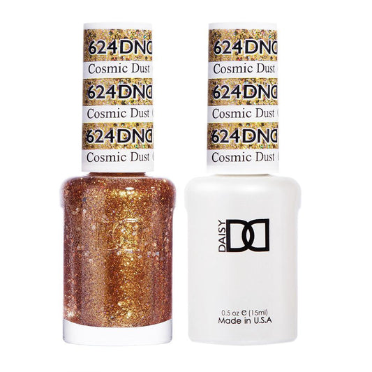DND 624 Cosmic Dust - DND Gel Polish & Matching Nail Lacquer Duo Set - 0.5oz