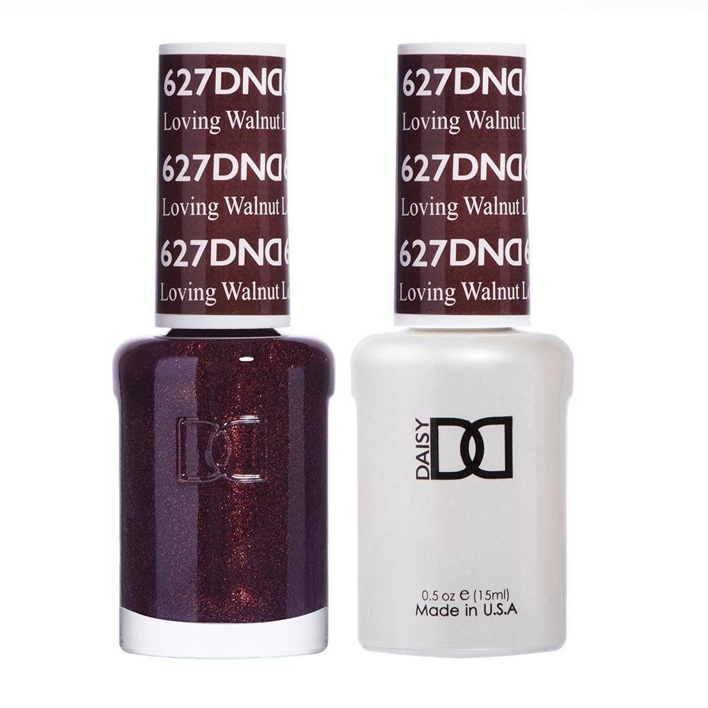 DND 627 Loving Walnut - DND Gel Polish & Matching Nail Lacquer Duo Set - 0.5oz