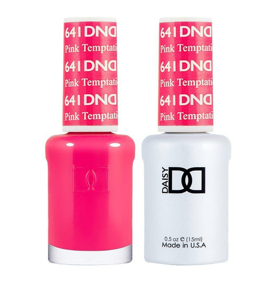 DND 641 Pink Temptation - DND Gel Polish & Matching Nail Lacquer Duo Set - 0.5oz