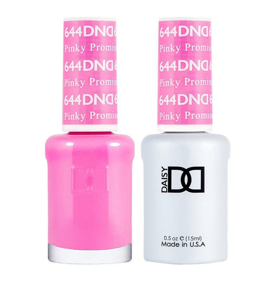 DND 644 Pinky Promise - DND Gel Polish & Matching Nail Lacquer Duo Set - 0.5oz